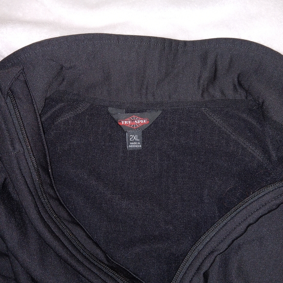 Tru-Spec Jacket Mens 2XL Black 24/7 Grid Fleece 1/4 Zip Tactical Long Sleeve - Picture 6 of 13
